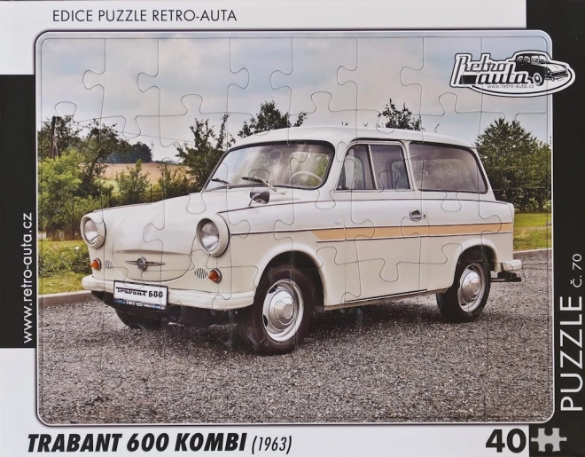 Retro puzzle Trabant 600 Kombi