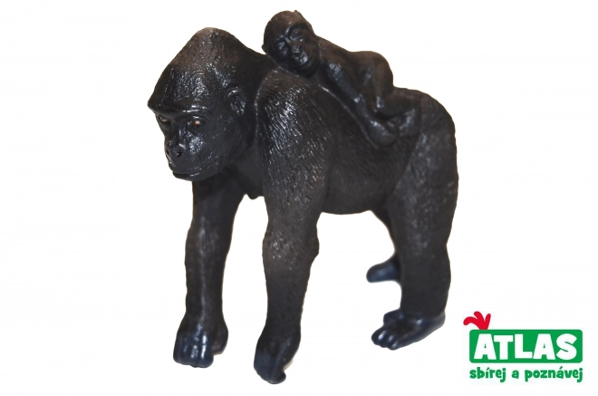 Gorilla and Baby Figurine 7 cm