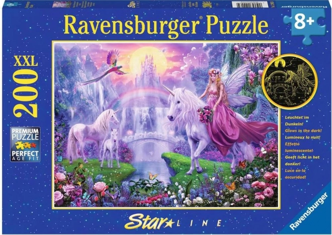 Ravensburger Glowing Unicorn Night Puzzle XXL 200 Pieces