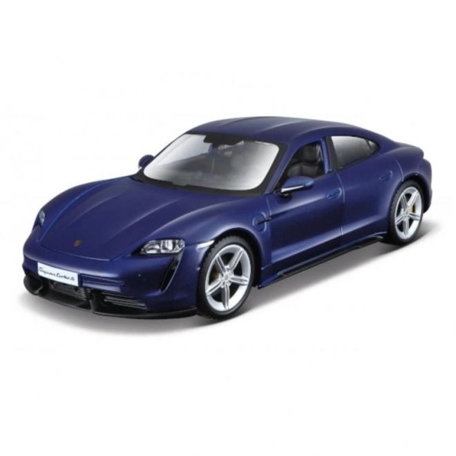 Model Car Porsche Taycan Turbo S Blue 1/24