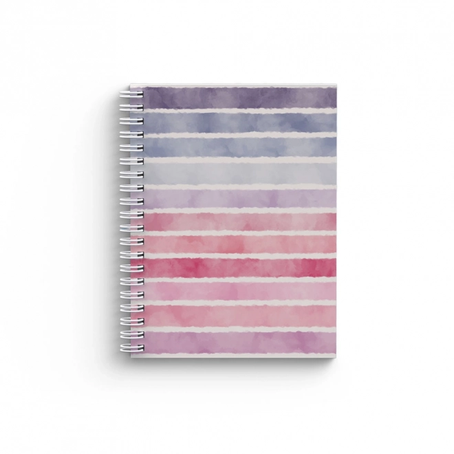 A5 Twin Wire Notebook Soft Stripes