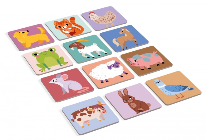 Large Memory Game Barnyard Animals