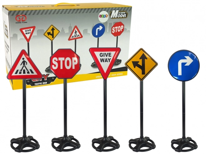 Large Educational Traffic Signs Set