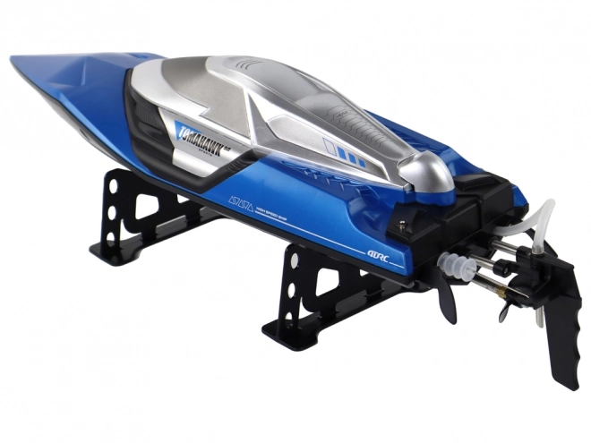 R/C Speed Boat with Lights 30 km/h Blue