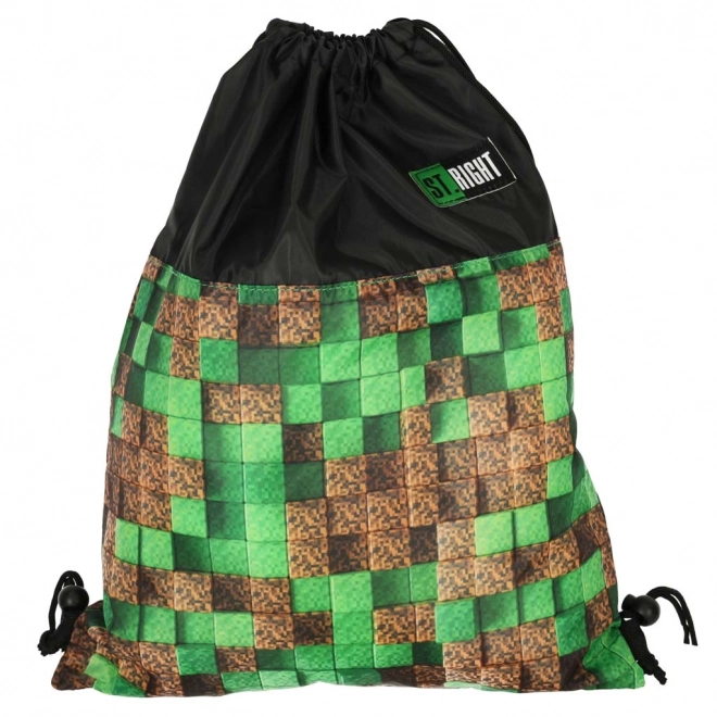 St. Right Pixel Cubes Gym Shoe Bag