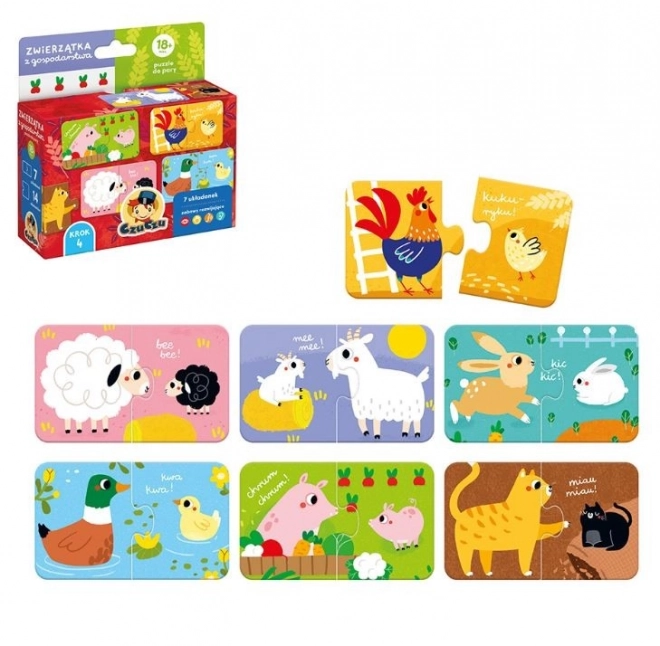 Farm Animals Matching Puzzle