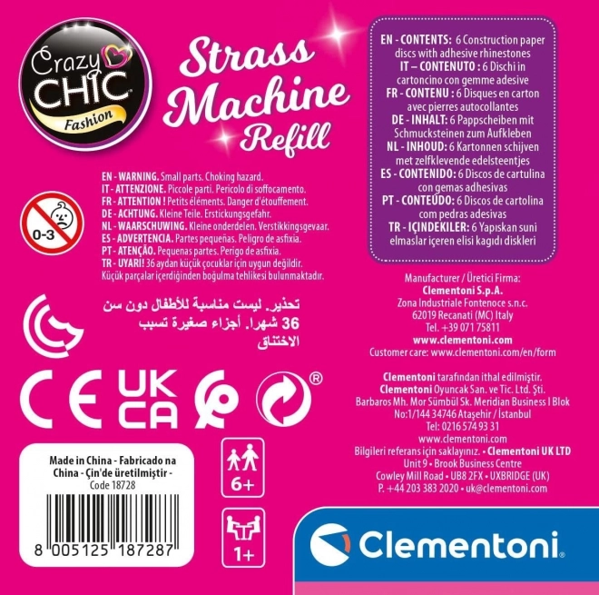 CLEMENTONI Crazy Chic Rhinestone Refill Pack