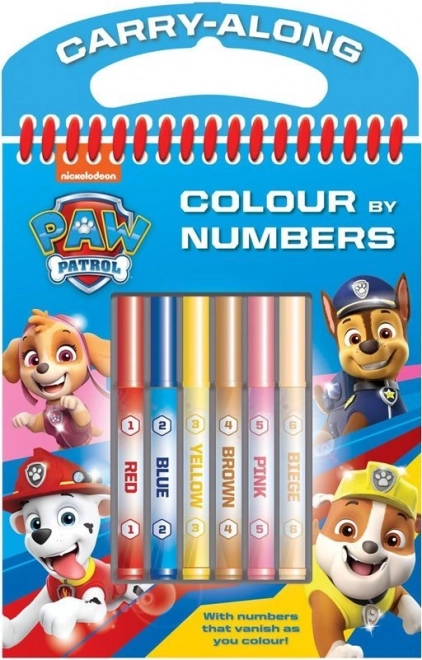 Nickelodeon Paw Patrol Color by Numbers