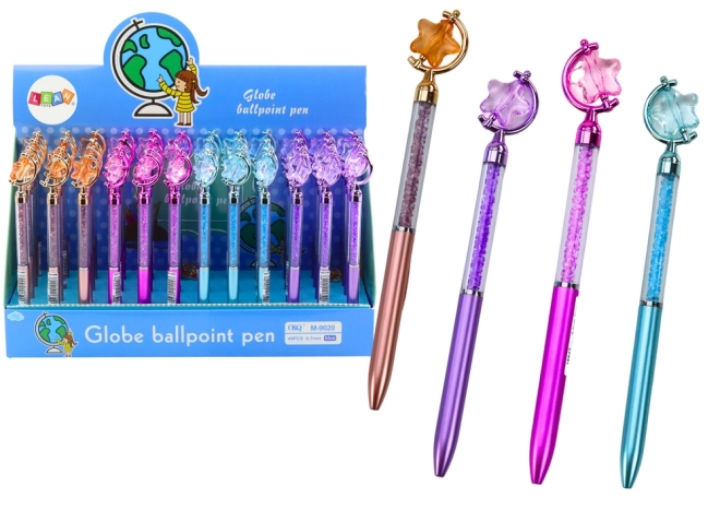 Pen With Spinning Star and Sparkling Gems