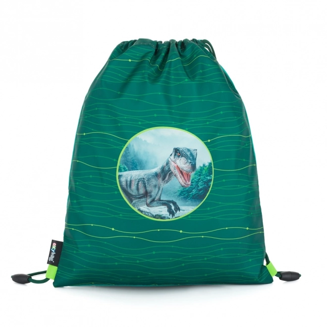 Set 4-Piece OXY Sherpy Green School Backpack