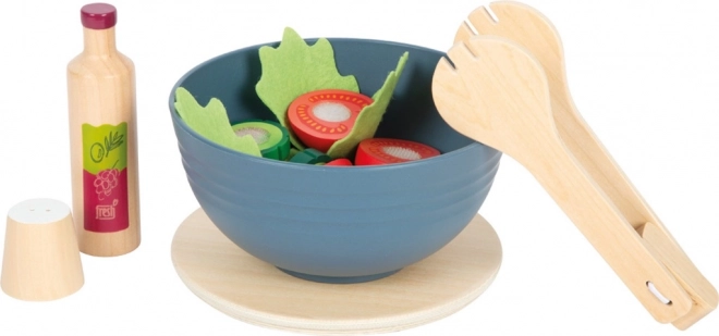 Small Foot Salad Set with Cutting Vegetables Fresh