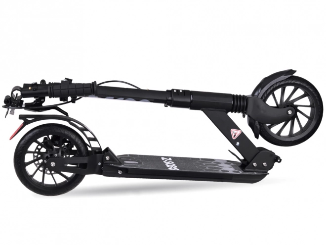 Large Foldable City Scooter with Suspension and Brakes – Black