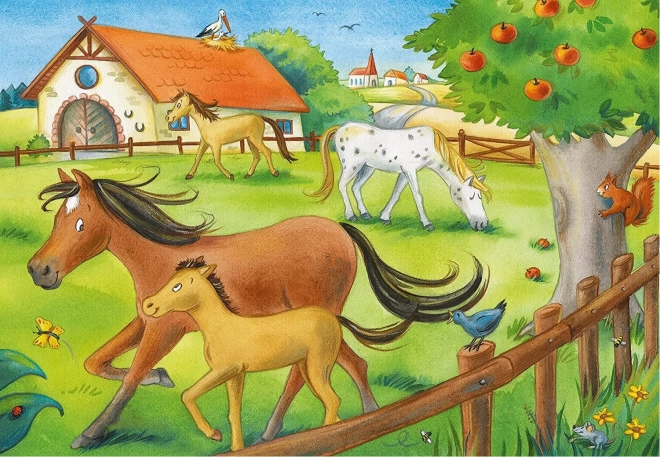 Ravensburger Puzzle Holiday at the Farm with Horses