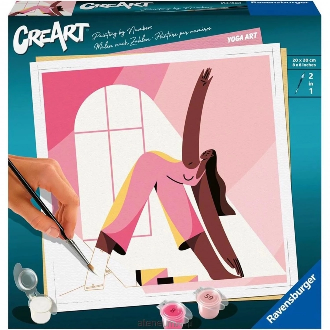 CreArt Yoga Painting By Numbers Set