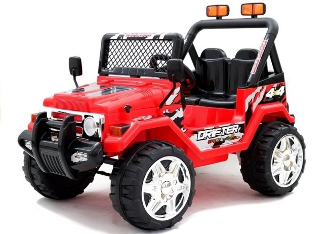 Red Battery-Powered Off-Road Vehicle