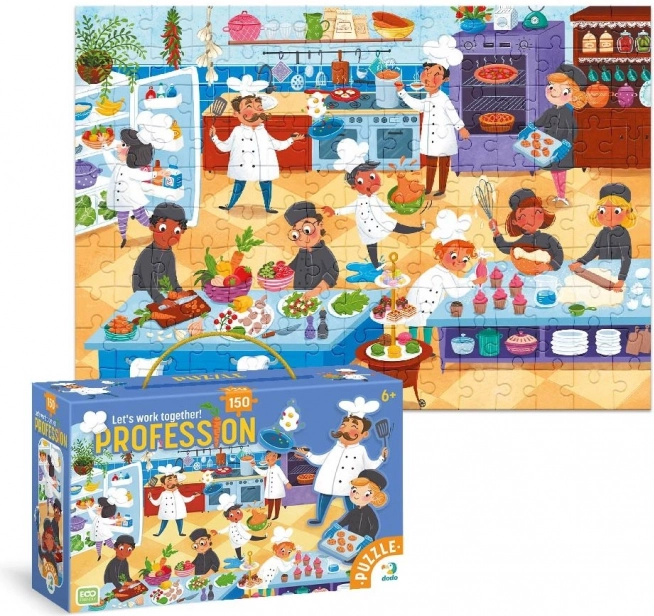 Puzzle DODO Zanimanje Kuhar 150 dijelova