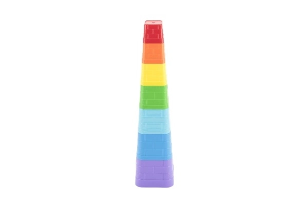 Colorful Square Stacking Pyramid Toy