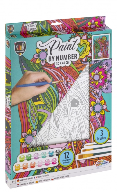 Paint by Numbers: Unicorn Canvas