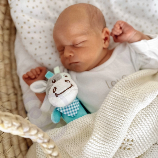 Osso di peluche sensoriale con fischietto Woopie