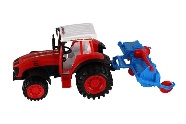 Farm Tractor with Trailer and Rotavator Toy