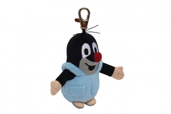 Plush Mole with Overalls Pendant