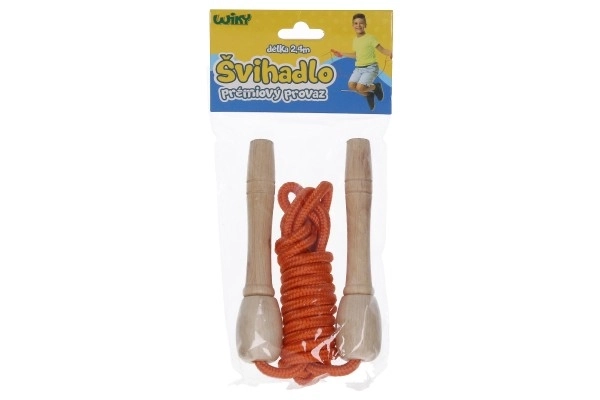 Wooden Jump Rope with Ergonomic Handles