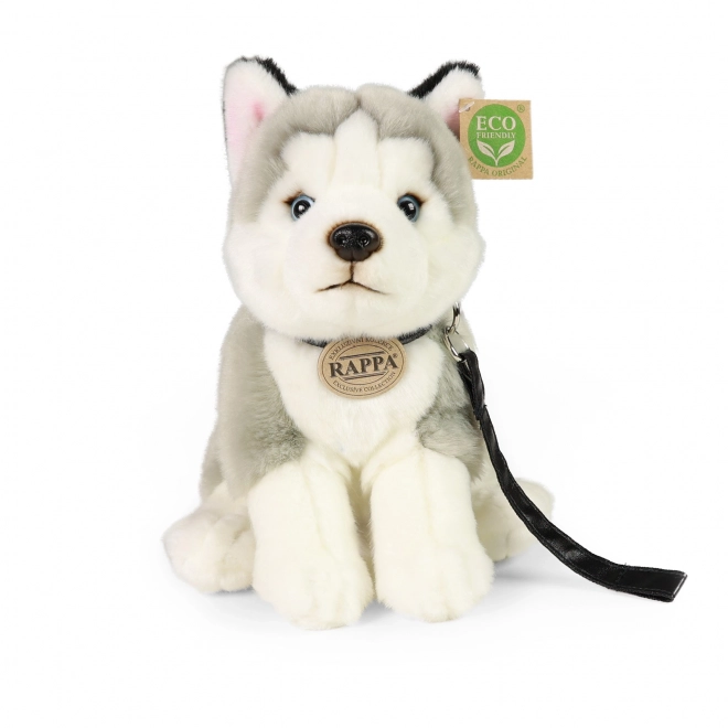 Plush Husky Dog with Leash