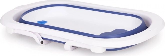 EcoToys Foldable Baby Bathtub with Drain - Blue