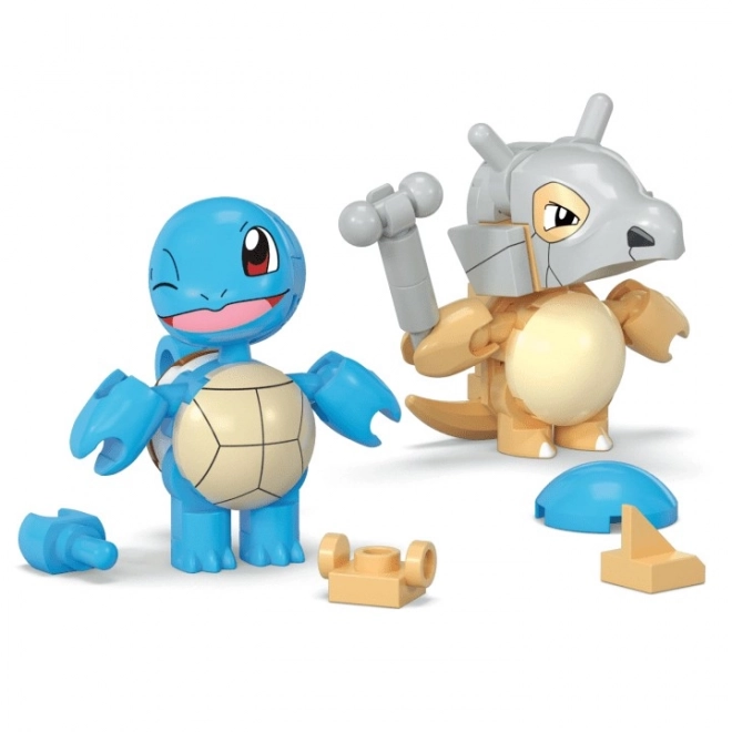 Mega Pokemon Building Blocks with Squirtle and Cubone Figures