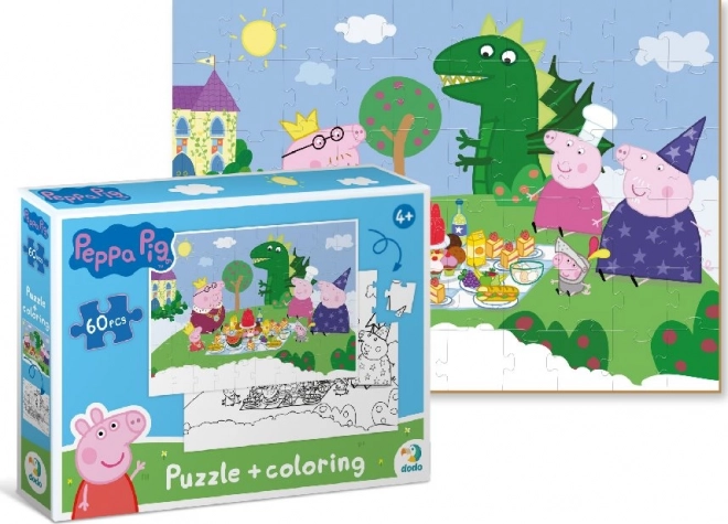 Peppa Pig Picnic Double-Sided Puzzle 60 Pieces