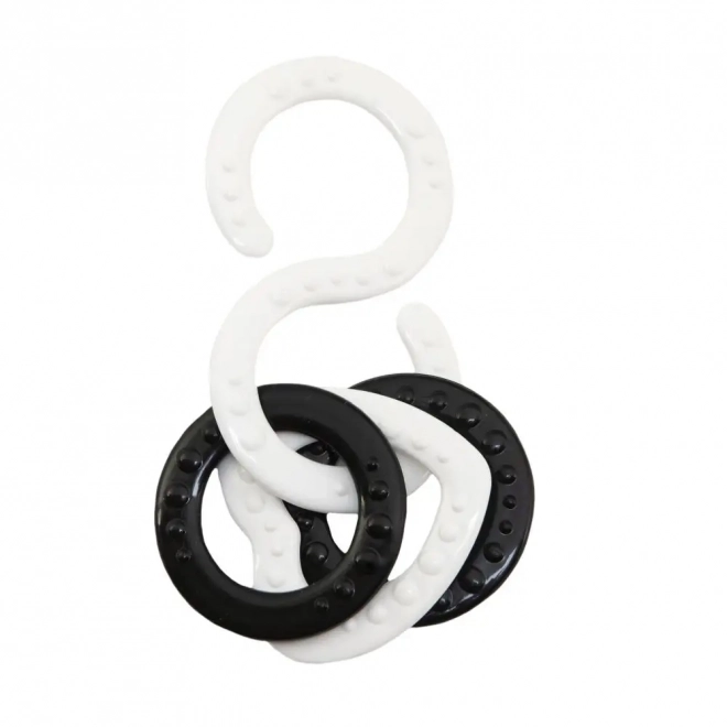 Contrast Baby Rattle and Teether Set