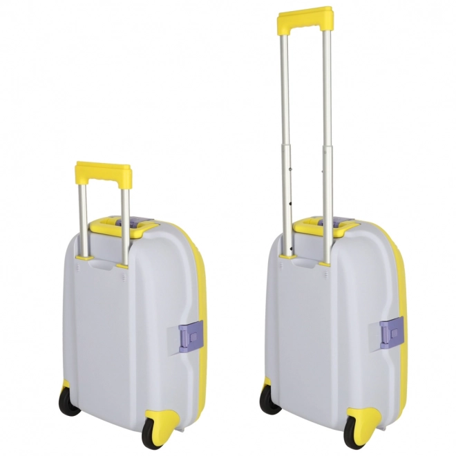 Children's Yellow Cabin Suitcase with LED Wheels