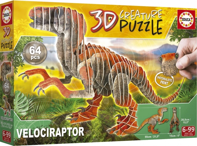 3D Puzzle Velociraptor