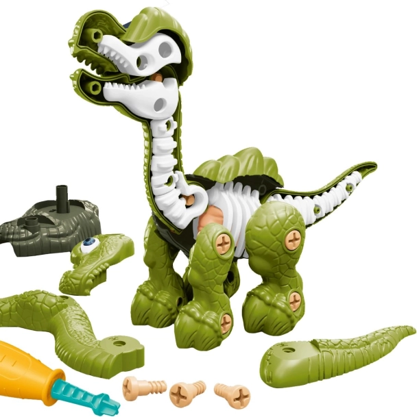 Dinozaver z vijačno okostje zelen