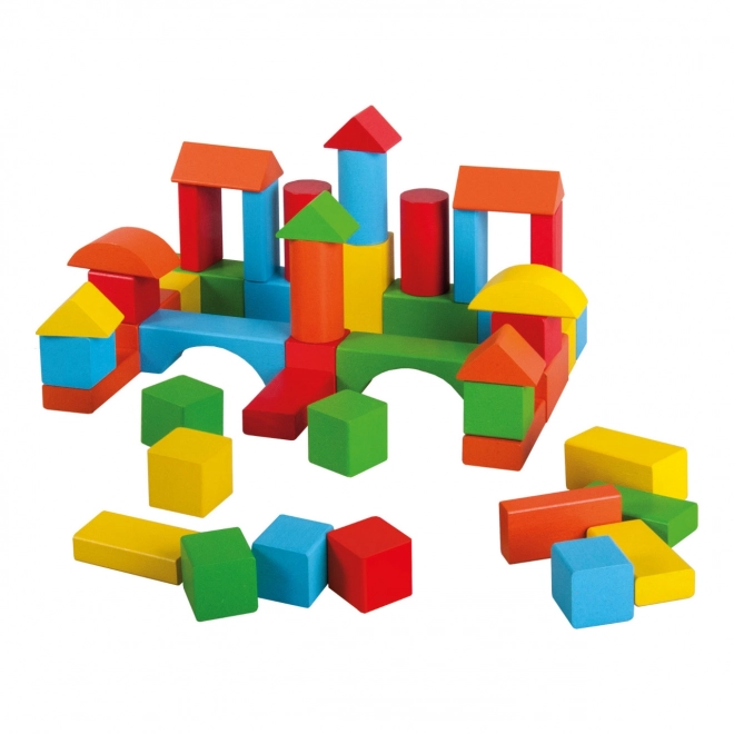 Wooden Building Blocks Set 50 pcs