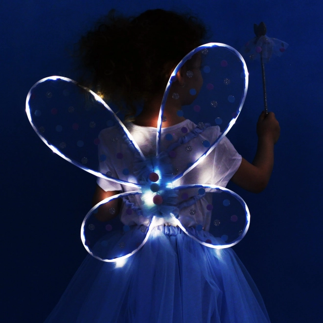 Children's Fairy Tutu Skirt with Glowing Wings