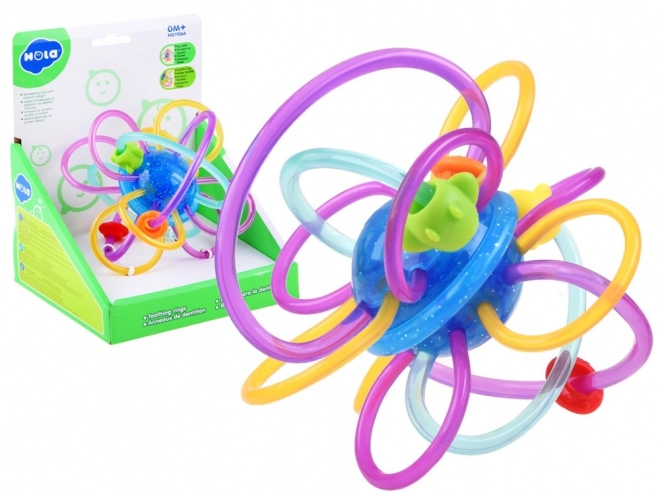 Colorful Baby Teething Rattle by Hola – A