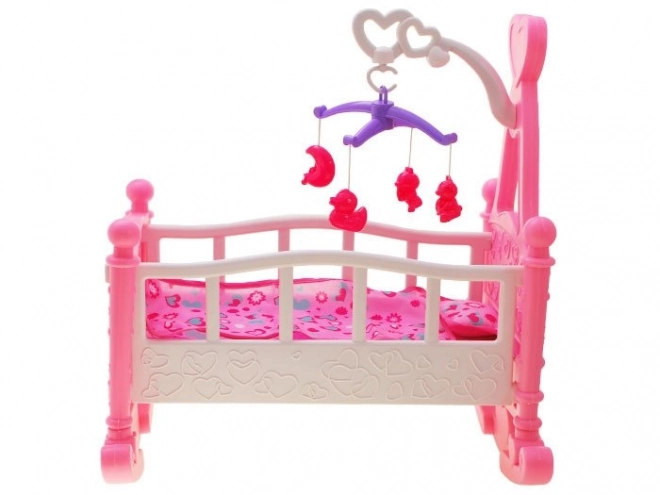 Cradle with Mobile Doll Bed