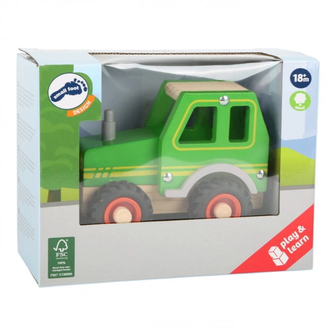 Small Foot Wooden Green Tractor