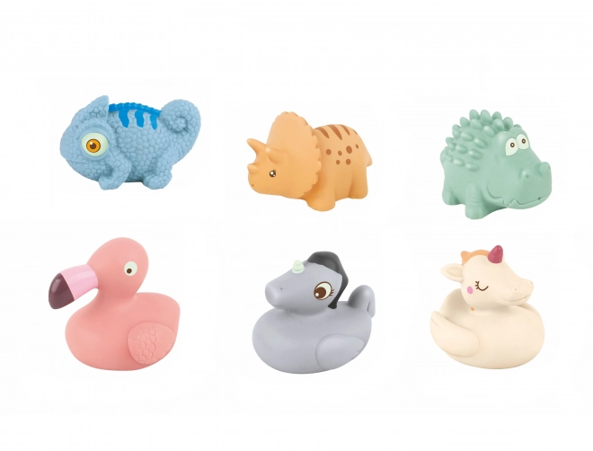 Rubber Bath Animals Set