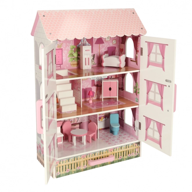 Maison de poupées en bois Lulilo Papilio rose 80cm