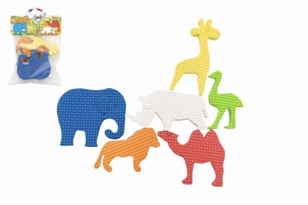 Zoo Safari Foam Stickers for Bath Time - 6 Pieces