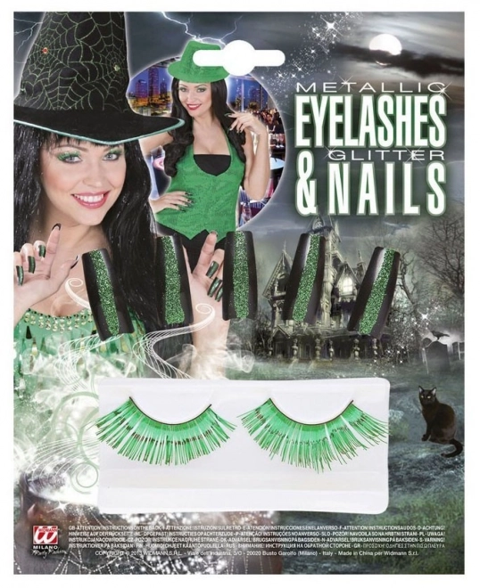 Witch Costume Set with Nails and Lashes