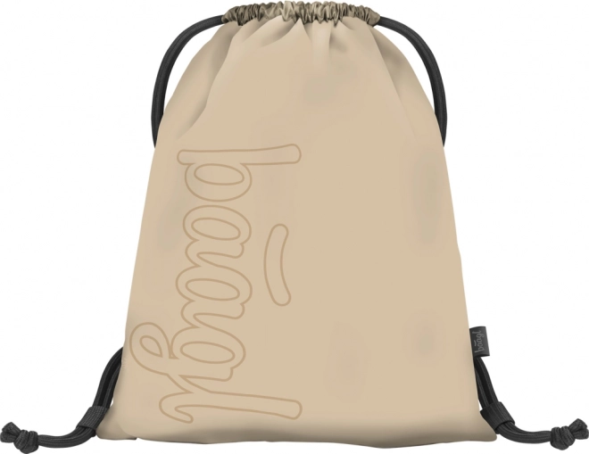 Baagl Coolmate Beige Set: Backpack, Pencil Case, and Bag