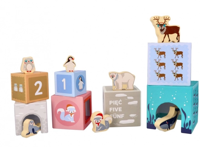 Arctic Animals Stacking Cup Pyramid