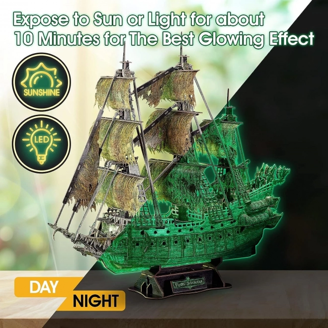 CubicFun 3D Puzzle The Flying Dutchman Ship (Glow in the Dark)