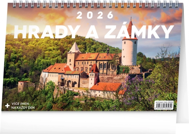 Stolni kalendar Tvrđave i Dvorci 2026