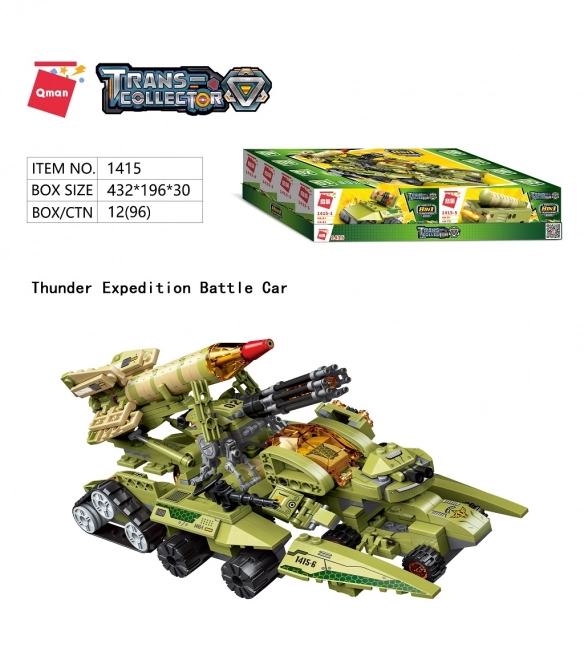 Qman Thunder Expedition Battle Car Set