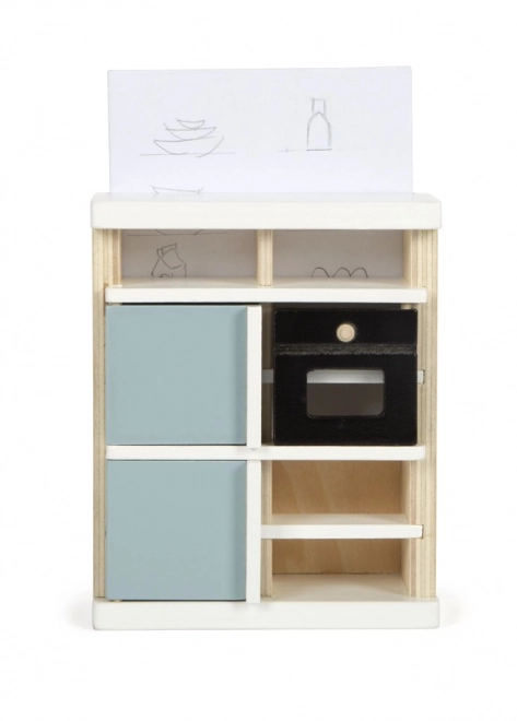 Small Foot Dollhouse with Furniture, Natural