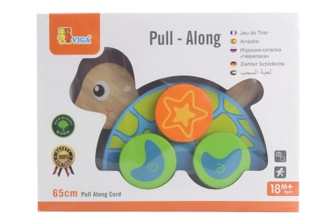 Wooden Pull Toy Turtle